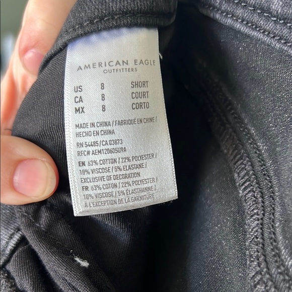 American Eagle Distressed Black Women's Jeans - The Dream Jean - Picture 6 of 7